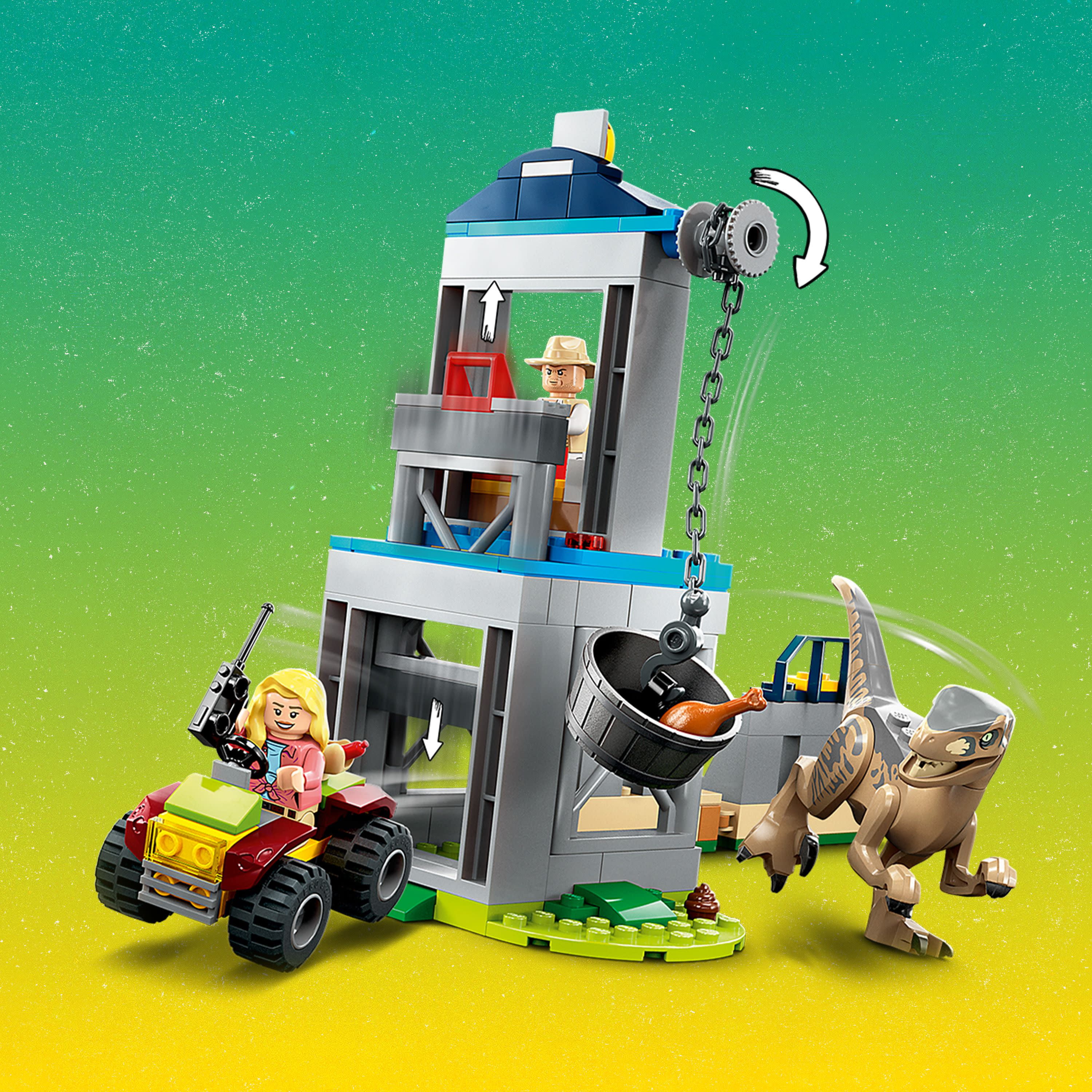labyrint Uundgåelig offentliggøre LEGO Jurassic Park Velociraptor Escape 76957 Learn to Build Dinosaur Toy  for boys and girls, Gift for Kids Aged 4 and Up Featuring a Buildable  Dinosaur Pen, Off-Roader Vehicle and 2 Minifigures -