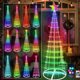 thumbnail image 2 of Árbol de Navidad artificial con control remoto, luz de cono preiluminada con aplicación inteligente de 1,8 m y 2,7 m, color DIY, 2 of 4
