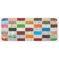 thumbnail image 1 of Retro Kitchen Mat, Big Patchwork of Different Patterns Traditional Classical Old Fashioned, Plush Decorative Kitchen Mat with Non Slip Backing, 47" X 19", Multicolor, by Ambesonne, 1 of 1