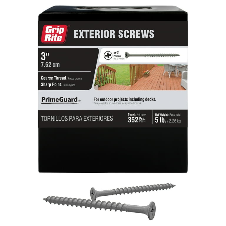 Grip-Rite PrimeGuard Ten 8 x 3-in Polymer Deck Screws (25-lb) Grip-Rite PrimeGuard Ten 8 x 3-in Polymer Deck Screws (25-lb)