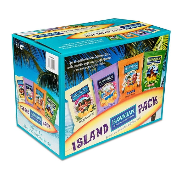 Hawaiian Island Kettle Style Potato Chip Variety Pack 1.5 oz., 30 pk.