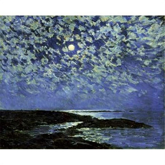 Moonlight Isle of Shoals Poster Print by Childe Hassam (20 x 24)
