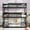 Black, variant on Harper & Bright Designs Triple Bunk Twin over Twin over Twin, Detachable Wood Bunk Bed with Ladder and Guardrail, Separate into 3 Beds, White