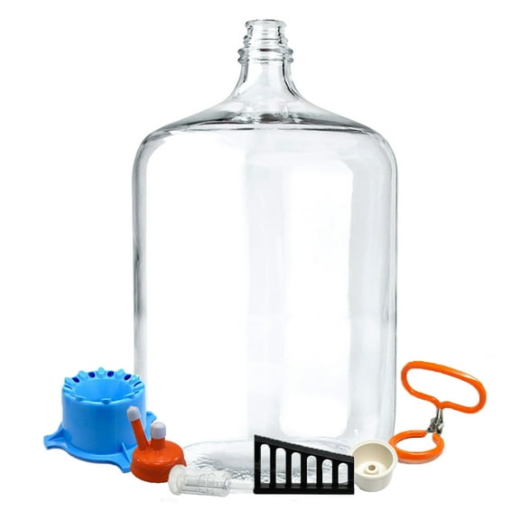 Home Brew Ohio 6.5 Gallon Glass Carboy with Deluxe Accessories