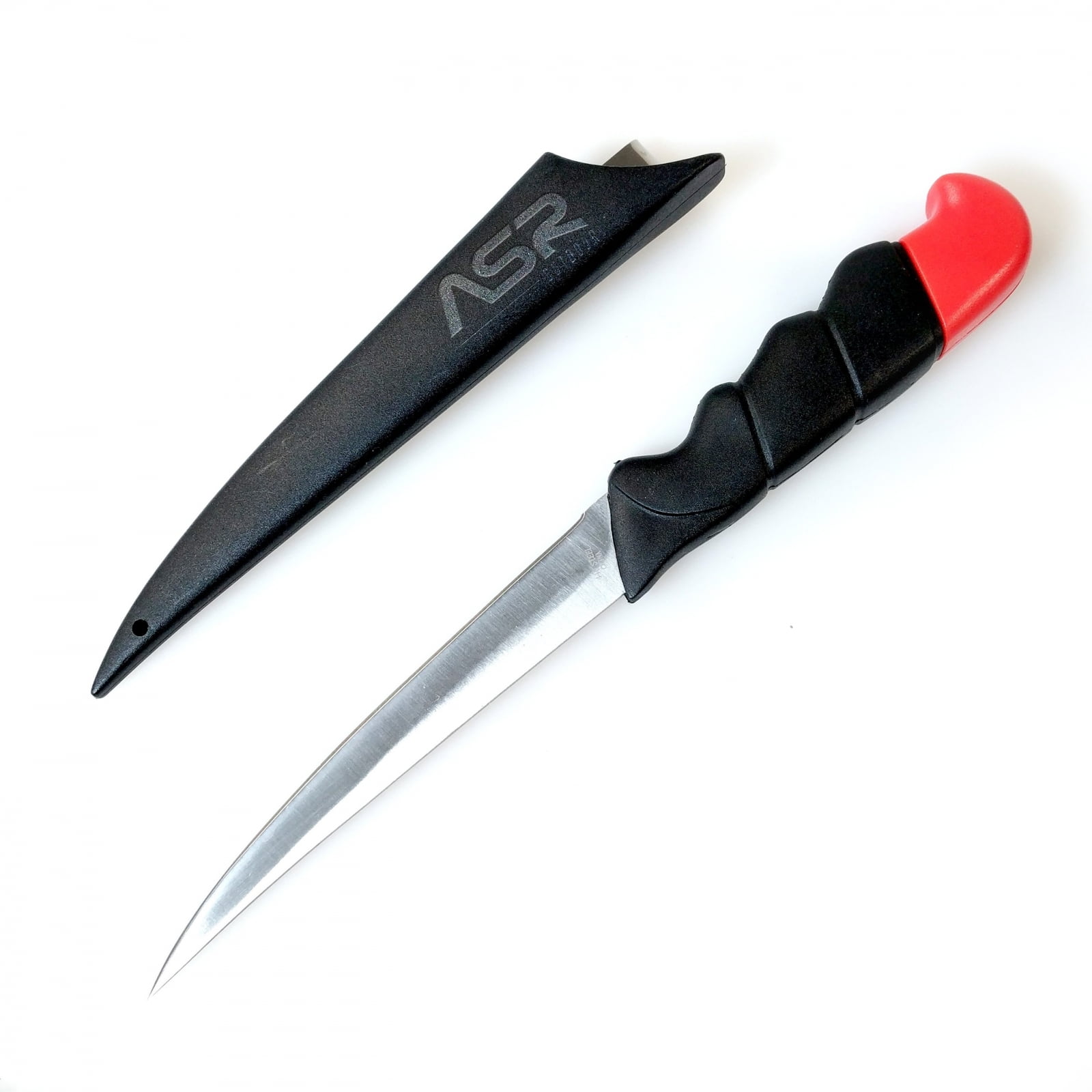 fishing fillet knife with sheath and floating handle for outdoor sports