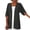 Dark Gray, variant on 3/4 Sleeve Cardigan for Women Lightweight Casual Cotton Linen Cardigans Loose Open Front Thin Jacket Solid Color Beach Coverups Holiday Sales Today Blue L