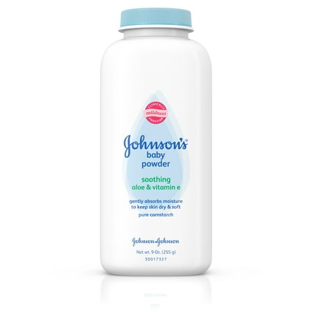 Johnson's Baby Powder With Aloe Vera & Vitamin E For Sensitive Skin, 9 Oz.