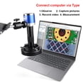 thumbnail image 2 of 1-150X Zoom Lens Soldering Microscopio HD 4K 48MP 1080P Industrial Camera Type C HDMI Video Digital Microscope for Electronics, 2 of 8