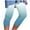 Mint Green, variant on LIaqionyy Womens Gradient Plus Size Yoga Pants High Waisted Stretch Capri Leggings Casual Workout Comfy Tights