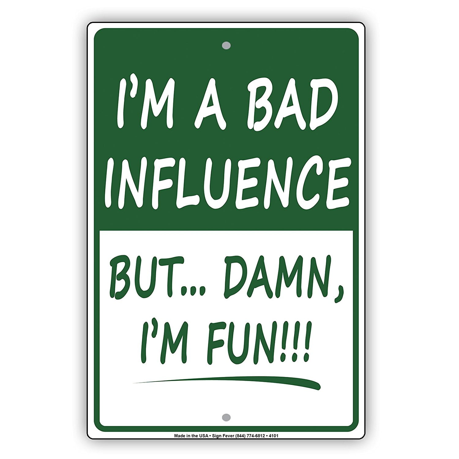 I'm A BAD INFLUENCE But… Damn I'm Fun!!! Ridiculous Humor Jokes Funny