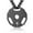 Black, variant on Mens Fashion Stainless Steel Fitness Gym Dumbbell Weight Plate Barbell Chain Pendant Necklace (Silver)