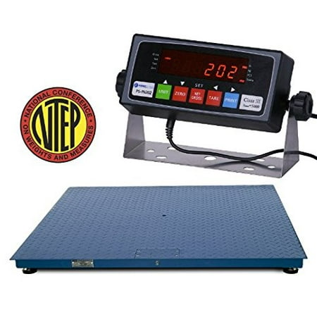 Prime USA NTEP 2,000 lb 2' x 3' Floor Scale w/ Legal For Trade Indicator 2x3 ft