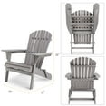 thumbnail image 2 of Pouseayar Wooden Outdoor Folding Adirondack Chair Set of 2,Gray, 2 of 9