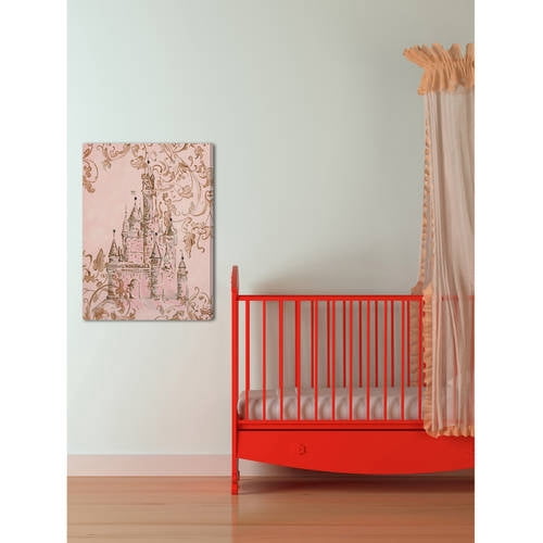 Marmont Hill "Lavish Castle" by Reesa Qualia Painting Print on Wrapped Canvas