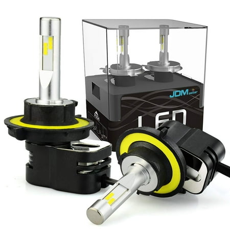 Surface Fan Conversion Kit JDM ASTAR Newest Version Extremely Bright 8400 Lumens Turbo Fan 9008 H13 All-in-One LED Headlight Bulbs Conversion Kit For Limited Space Vehicle, Xenon White ()