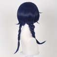 thumbnail image 1 of Peluca para cosplay Genshins Impacts Xianglings, pelo sintético, 50 cm, 1 of 1