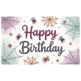 thumbnail image 2 of Yatrandify Spider Web Happy Birthday Banner Halloween Theme Decorative Design Spooky Halloween for Birthday Party Kids Party Indoor Decoration, 2 of 7