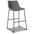 thumbnail image 3 of Signature Design by Ashley Centiar Mid Century Pub Height Bar Stool, Set of 2, Gray, 3 of 6