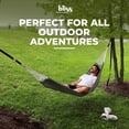 thumbnail image 2 of BLISS Weekender Rope Hammock - Blue & Natural, 2 of 10