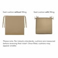 thumbnail image 2 of Blazing Needles  48-inch Solid Indoor Bench Cushion, 2 of 2