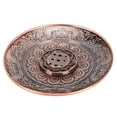 thumbnail image 1 of Quemador de incienso de aleación para el hogar, receptor de cenizas, estatua de flor, placa incensaria con 9 agujeros, soporte de incienso, 1 of 5