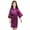1#Purple, variant on Kiijoy Girls Silk Kimono Robe Satin Solid Unisex Bathrobe Sleepwear Nightwear, Sizes 3-4