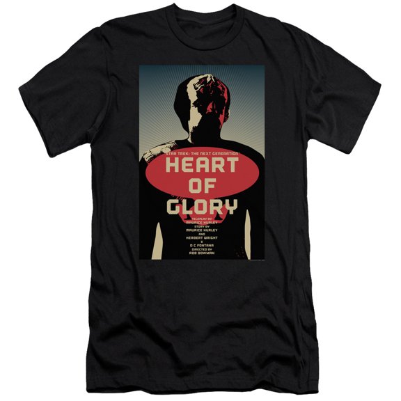 Star Trek Tng Season 1 Episode 20 Premium Canvas Adult Slim Fit 30/1 T-Shirt Black