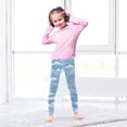 thumbnail image 5 of Girl's Legging Full-Length Colorful Print Tights For Dance Gym Everyday Wear Waves, 5 of 8