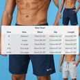 thumbnail image 4 of DDAPJ pyju Mens Quick Dry Workout Shorts Drawstring Elastic Waist Athletic Running Shorts Lightweight Stretch Gym Jogger Shorts with Pockets Navy XL, 4 of 8