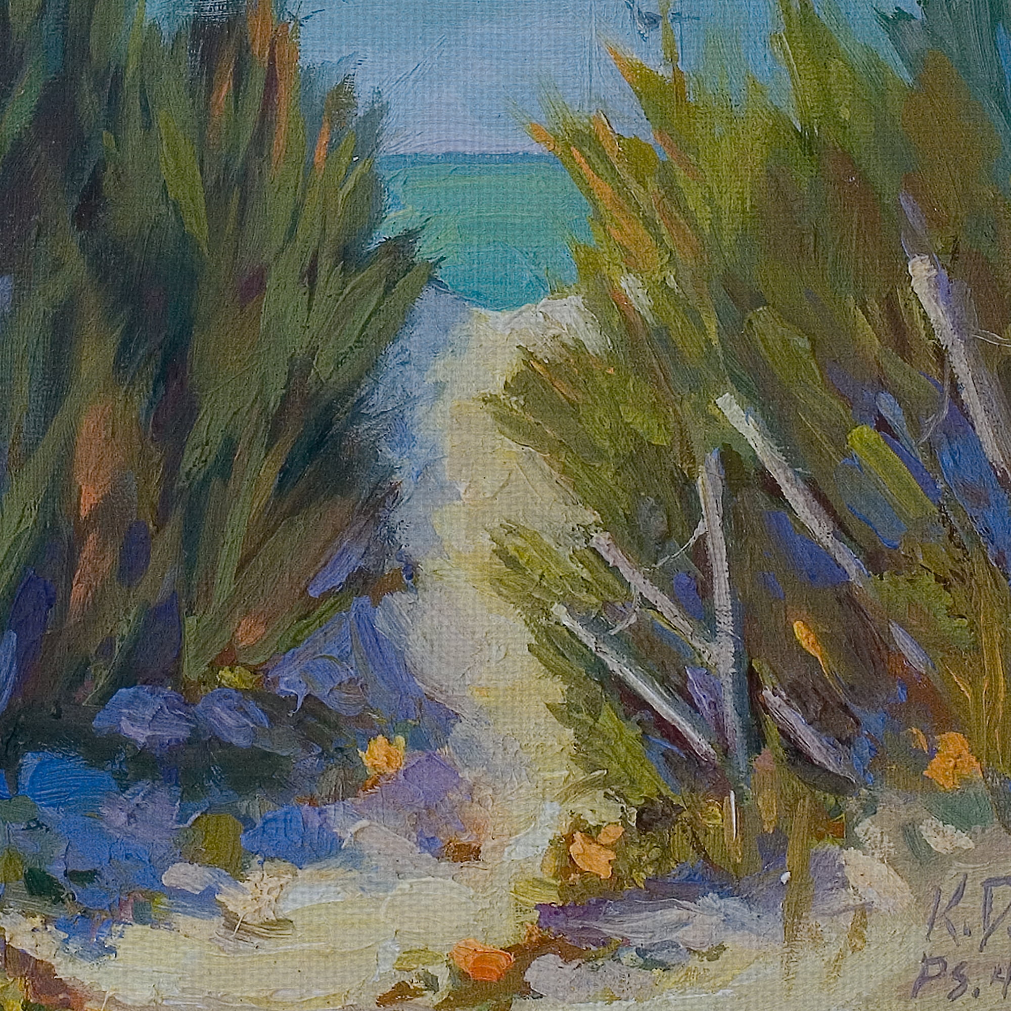 Masterpiece Art Gallery Perfect View Ocean By Kathleen Denis Canvas Art Print 18" x 24"
