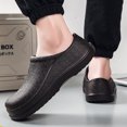 thumbnail image 4 of Men's Casual Slippers Kitchen Slippers Men's Work Shoes Easy To Wear Take Off Shoes, 4 of 9