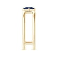 thumbnail image 3 of Angara Natural 0.4 Ct. Blue Sapphire Solitaire Ring in 14K Yellow Gold for Women (Ring Size: 12), 3 of 9