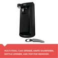 thumbnail image 6 of BLACK+DECKER EasyCut Extra-Tall Can Opener with Knife Sharpener and Bottle Opener, Black, EC500B, 6 of 13