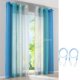 thumbnail image 1 of Azul - Tamaño M Curtains Ventana Paneles De Tratamiento De Ventana Drape Para El Dormitorio De 2 Piezas Decoración Y Correas Tieba Macarena Panel de cortina de ventana transparente, 1 of 8
