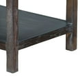 thumbnail image 4 of Nikay Side End Table- 1 Drawer- Shelf- Dark Brown Mindi Wood- 26 Inch, 4 of 5