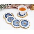 thumbnail image 5 of Juego de moldes de resina, moldes de silicona para moldes de resina epoxi para fundición de resina, molde epoxi para manualidades de resina, tapetes para tazas, decoración del hogar(Blanco)(, 5 of 5
