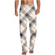 thumbnail image 2 of Pantalones largos para hombre, ropa de dormir para el hogar, pantalones de pierna recta con estampado fino, pantalones casuales para hombre, pantalones para hombre, 2 of 5