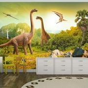 Tiptophomedecor Kids Wallpaper Wall Mural - Dinosaurs
