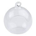 thumbnail image 4 of RichLink Diameter 8Cm 10Cm Clear Borosilicate Glass Bauble Balls Hanging Candle Holder Romantic Wedding Home Vase Hanging Decoration,8cm, 4 of 10