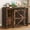Brown, variant on Blotout 87" Large Farmhouse Dog Crate TV Stand, Wooden Dog Crate Furniture with with Divider Panel/Sliding Metal Mesh Barn Door, XL-XXL Heavty Duty Dog Crates Furniture for 2 Medium or Large Dogs
