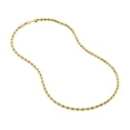 thumbnail image 2 of 14K Yellow Gold Women's 18" 4.00mm Hollow Rope Chain Necklace, 2 of 4