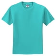thumbnail image 4 of JERZEES Dri-Power 50/50 T-Shirt, Men's Casual T-shirt, Solid Tee for Arts and Crafts, Scuba Blue, 2XL, 4 of 5