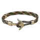 thumbnail image 1 of Nuevas pulseras de ancla de color dorado de moda para hombres, cadena de cuerda de supervivencia con dijes, 3, 1 of 4