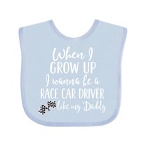 Inktastic Future Race Car Driver Like Daddy Boys Baby Bib