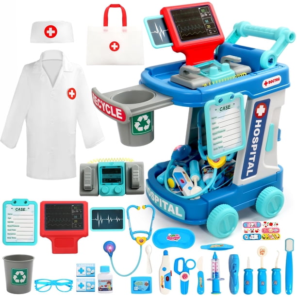 Kit médico Fajiabao para niños de 3 a 5 años, juego de simulación con 28 piezas