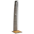 thumbnail image 2 of vidaXL Outdoor Shower Grey 55x60x224 cm Poly Rattan and Acacia Wood, 2 of 5