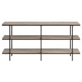 thumbnail image 4 of Henn&Hart 64" Antiqued Gray Oak/Metal Console Table, 4 of 10