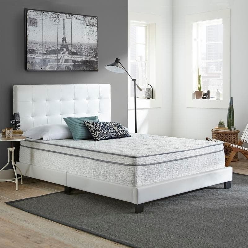 Sleep Sync 13 Inch King Euro Top Hybrid Mattress with Cooling Air Flow