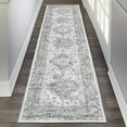thumbnail image 1 of Findosom 2'x8' Hallway Runner Rug Washable Vintage Kitchen Laundry Runner with Non Slip Backing Farmhouse Entryway Living Room Floor Mat Stain Resistant Runner Carpet Gray, 1 of 6