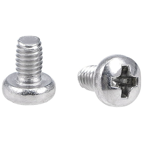 Unique Bargains M2.5x4mm Machine Screws Pan Phillips Head Screw Fasteners Bolts 100Pcs